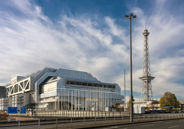 Facade Vacant Icc Congress Center Berlin Radio Tower — Foto Stock