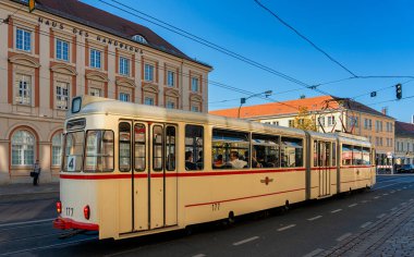 Eski Potsdam, Brandenburg, Almanya 'daki tarihi tramvay