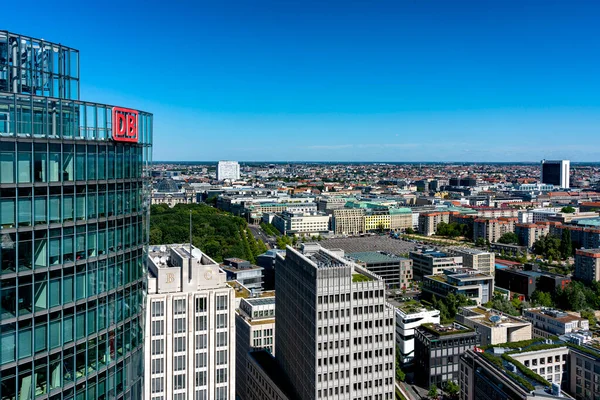 Wolkenkrabber Van Het Hoofdkantoor Van Potsdamer Platz Berlijn Duitsland — Stockfoto