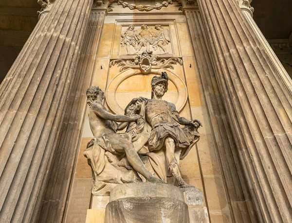 Las Columnatas Con Las Comunas Sanssouci Palace Park Potsdam Brandeburgo —  Fotos de Stock