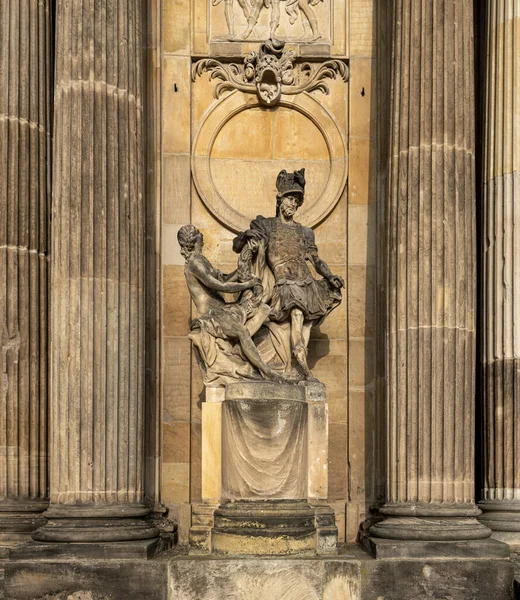 Colunatas Com Comunas Parque Palácio Sanssouci Potsdam Brandemburgo Alemanha — Fotografia de Stock