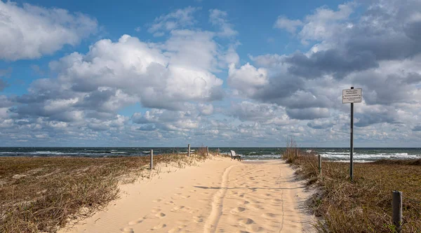 Пляж Балтийское Море Баабе Остров Балтийского Моря Рюген Западная Померания — стоковое фото