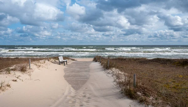 Пляж Балтийское Море Баабе Остров Балтийского Моря Рюген Западная Померания — стоковое фото