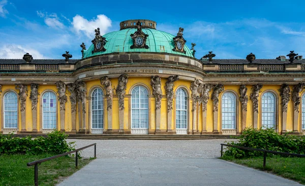 Историческая Архитектура Скульптуры Парке Сан Суси Потсдаме Бранденбург Германия — стоковое фото