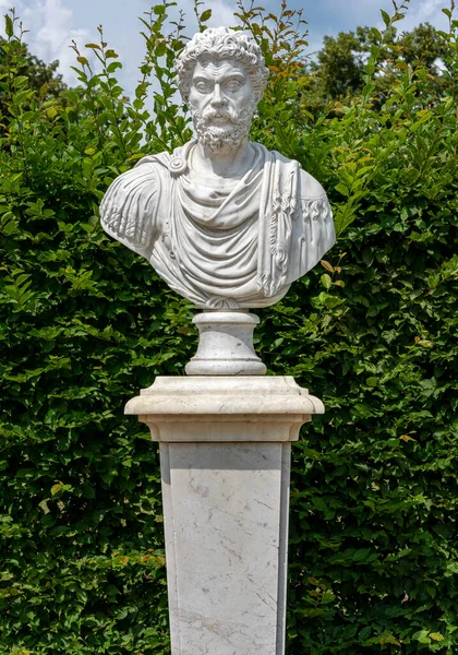 Historical Busts First Roundabout Sanssouci Park Potsdam Brandenburg Germany — Stock Photo, Image