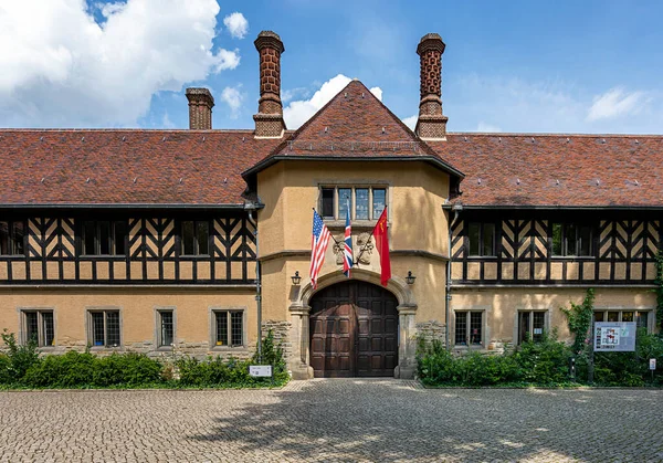 Ιστορικό Παλάτι Cecilienhof Στο Πότσδαμ Βρανδεμβούργο Γερμανία Οποίο Έγινε Διάσημο — Φωτογραφία Αρχείου