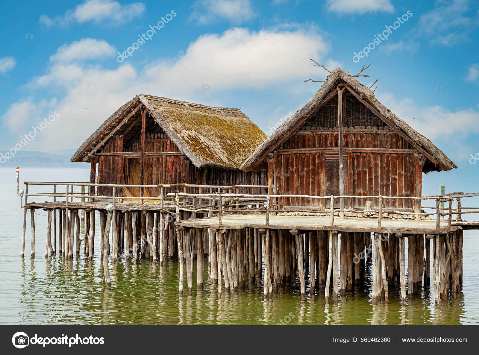 Wooden Houses Stilts Stilt Village Unteruhldingen Lake Constance Baden
