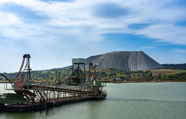 Overburden Heap Monte Kali Potash Mine Thuringia Germany — Stock Photo, Image