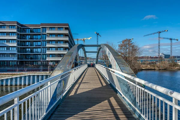 Die Kieler Brücke Berlin Mitte Deutschland — Stockfoto