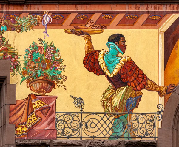 Wall Painting House Facade Constance — Stok fotoğraf