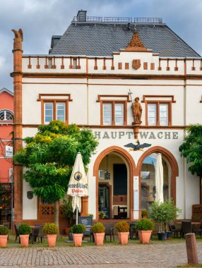 Yarı keresteli ev ve eski Wetzlar, Hesse, Almanya 'daki diğer manzaralar.