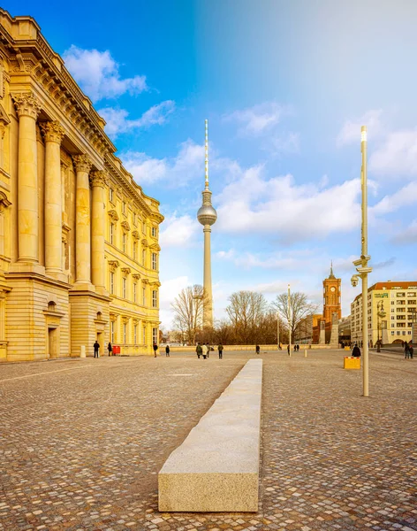 Facade East Wing New City Palace Berlin Mitte Germany — Stock Photo, Image