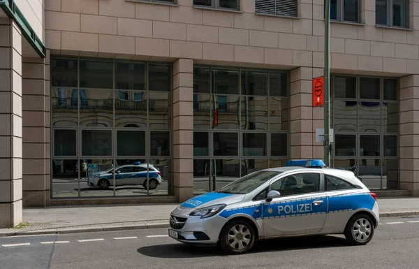 Vehículos Emergencia Policía Berlín Alemania — Foto de Stock