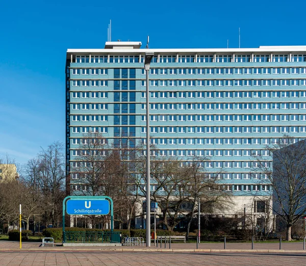 The town hall of Berlin Mitte at Schillingstrasse U station, Berlin, Germany