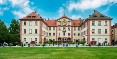 Bodensee Adası Mainau 'daki kale, Baden-Wrttemberg, Almanya