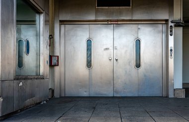 Berlin Bauruine Kongresi cephe ve mimarisi Centrum am Messegelnde, Berlin Charlottenburg, Almanya