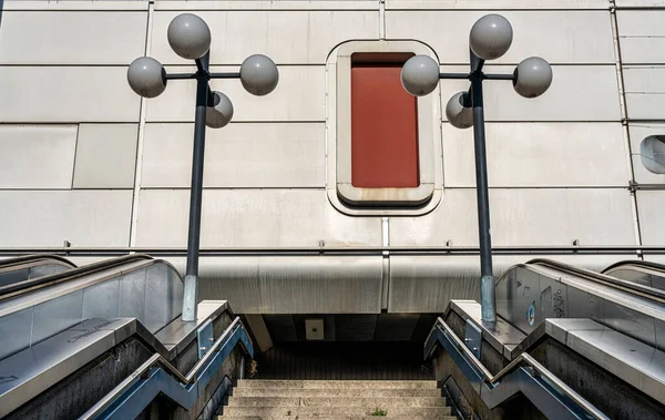 Fachada Arquitetura Berlin Bauruine Congress Centrum Messegelnde Berlim Charlottenburg Alemanha — Fotografia de Stock