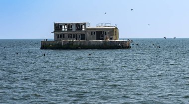 Ostervilm degaussing station in the Rgener Bodden, Germany