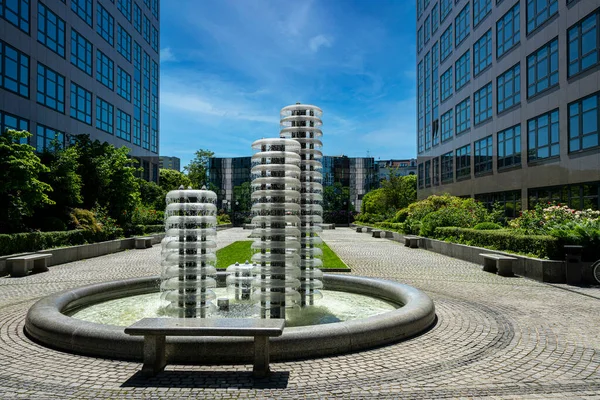 Modern Fountain Spreebogen Berlin Germany —  Fotos de Stock