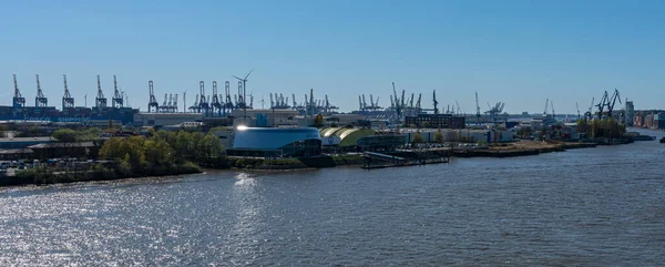 View Elbphilharmonie Industrial Port Hamburg Germany — Stockfoto