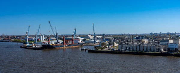 View Elbphilharmonie Industrial Port Hamburg Germany — Foto de Stock