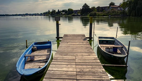 Озера Річки Човни Районі Берліна — стокове фото