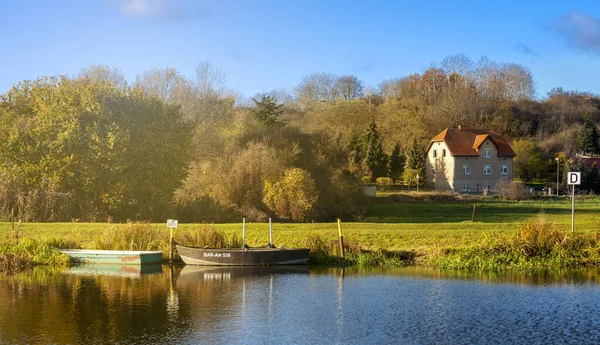 River Landscape Niederfinow Brandenburg Germany — Stock Photo, Image