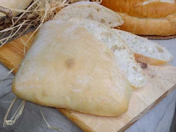 Pão búlgaro caseiro fresco — Fotografia de Stock