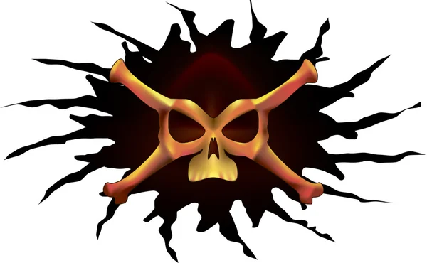 Máscara de la muerte — Vector de stock