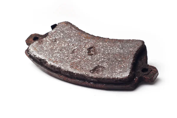 Old rusty brake pad isolated — Stock Photo, Image