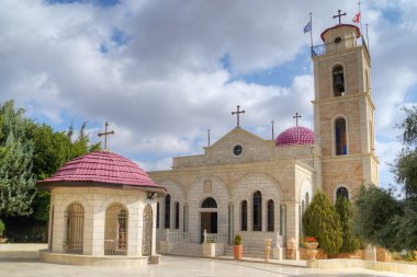 Yunan Ortodoks Manastırı beit sahour alanlarında shepherds üzerinde