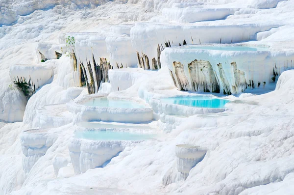 Travertines in Pamukkale, Turkey — Stock Photo, Image