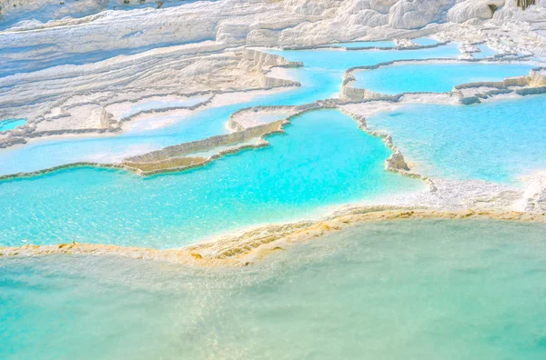 Travertinen in Pamukkale, Türkei — Stockfoto