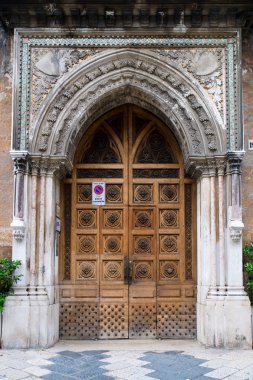 Eski kasaba bari. Apulia. Corso vittorio emanuele II sokak