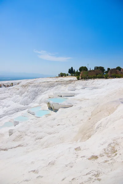 Travertines in Pamukkale, Turkey — Stock Photo, Image