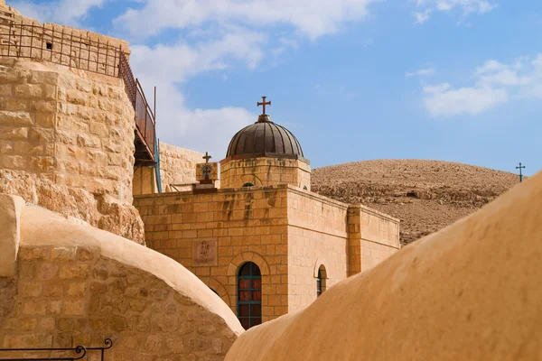 The Great Lavra of St. Sabbas the Sanctified, known in Arabic as — Stock Photo, Image