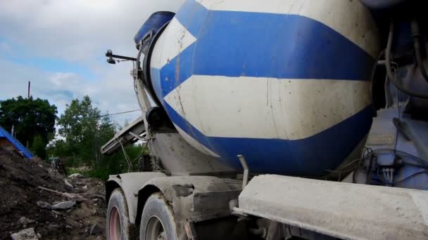 Concrete mixer — Stock Video