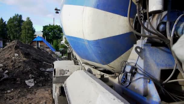 Concrete mixer — Stock Video