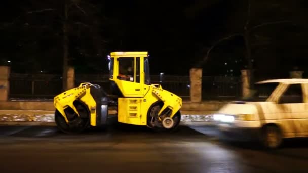 Travaux routiers en ville — Video