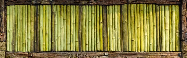 Textura velha parede de bambu — Fotografia de Stock