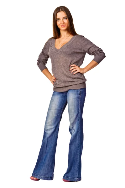 Young student with her hands on hips — Stock Photo, Image