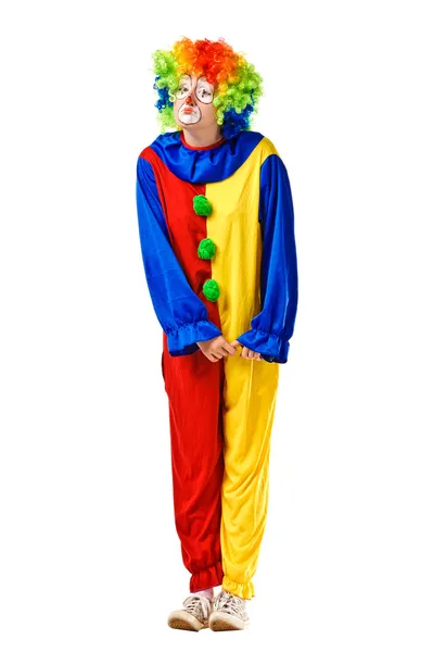 Portrét Smutný klaun — Stock fotografie