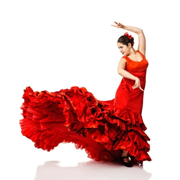 Mujer joven bailando flamenco Fotos de stock