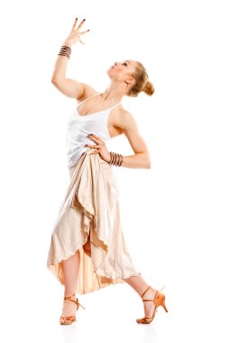 Latino dansçı kız eylem