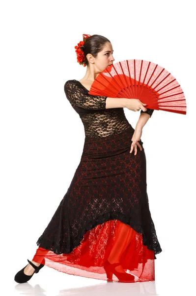 Donna zingara ballerina di flamenco — Foto Stock