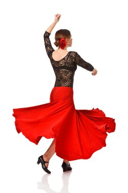 genç kadın Flâmenko Dansı