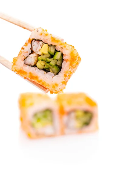寿司和筷子 — 图库照片
