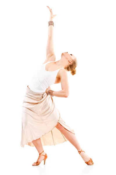 Jovem bela dançarina posando — Fotografia de Stock