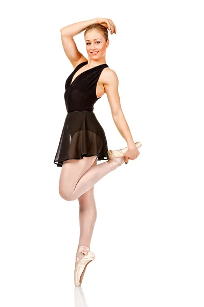 Young wonderful ballerina is dancing gracefully — Stock Photo, Image