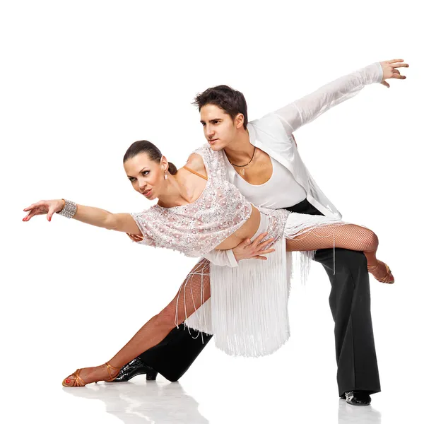 Latino dansare i aktion. isolerade — Stockfoto